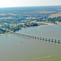 TMSP - Old Wharf and Pipeline Jetty aerial view - Tappahannock on the Rappahannock River, Таппаханнок