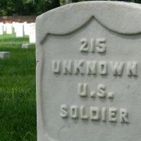 Detail of tombstone at Seven Pines National Cemetery.  This is really the only preserved land associated with the Battle of Seven Pines, one of the bloodiest battles in the Civil War up to that point.  It has significance as the battle in which Joe Johnst, Хайленд-Спрингс