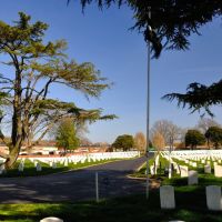 VIRGINIA: HAMPTON: PHOEBUS: view to the east from within Hampton National Cemetery, Phoebus Addition, West County Street, Хэмптон