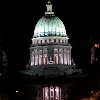 Wisconsin State Capitol at Night, Мадисон