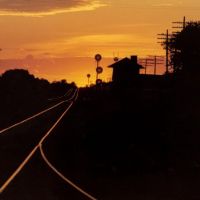 Sunset on the rails at Junction Ciy, Wisconsin, Милвауки