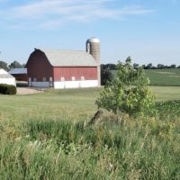 Farmland in southern Wisconsin, Олбани