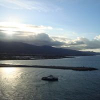 View of Maui, HI as we left the harbor, Кахулуи