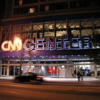 CNN Center by night, Атланта