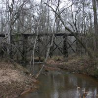 Abandoned old trestle deep in the woods., Вена