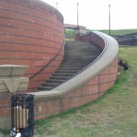 Spiral staircase at Riverwalk, Колумбус
