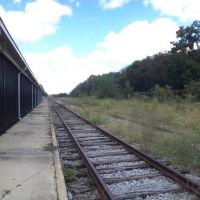 RR Tracks heading North from Union Station Depot, Albany, Олбани