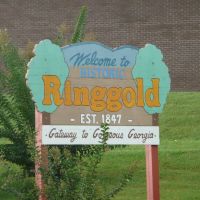 Welcome sign, Ringgold, Georgia, Рингголд