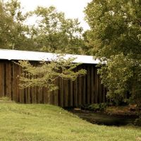Cromers Mill Covered Bridge ~ The Cromers settled on Nails Creek in Franklin County in 1845.  Prior to the Civil war, the family operated a woolen mill near this site.  Subsequently, the area maintained a cotton gin, flour mill and saw mill, though operat, Франклин