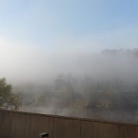 Fog over river, Паркерсбург
