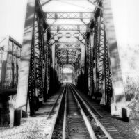 Railroad Bridge Circa 1989, Charleston WV, Чарльстон