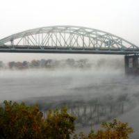 I-64 Bridge In The Fog, Charleston, WV, Чарльстон