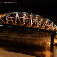 South Side Bridge at Night, Charleston, WV, Чарльстон