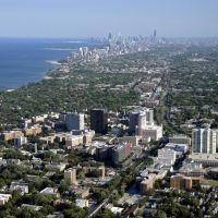 Downtown Evanston, view to south, Еванстон