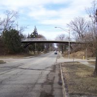On Finley Road, Looking North to Prairie Path Bridge, Ломбард