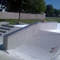 Skate park construction in Macomb, IL, Макомб
