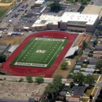 Sports field in Ridgewood High School, Норридж