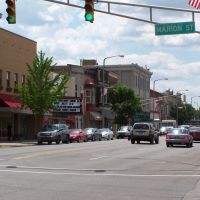 Main Street, south from Marion, Elkhart, Indiana, July 2009, Елкхарт
