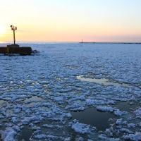 Lake Michigan Frozen, Мичиган-Сити