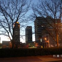 Fort Wayne Lincoln Tower - View From Barr Street By Nite, Форт Вэйн