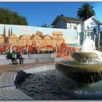 Fountain and fresco-Figueroa Street,Chinese immigrants, in Daily Activities-San Buenaventura CA, Вентура