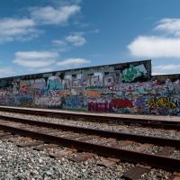The Local Taggers Artwork, S. Railroad near Van Ness Ave, 4/2011, Истон