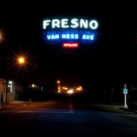 FRESNO, "The Best Little City in the U.S.A." Van Ness Ave Entrance, 4/2011, Калва