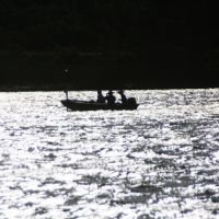 A fishing boat on Lake Murray, Ла-Меса