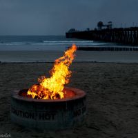 Beach campfire, Оушнсайд