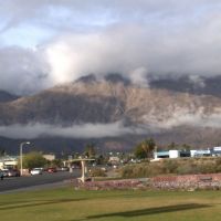 Cloudy San Jacinto mountains from Palm Springs Airport, Палм-Спрингс
