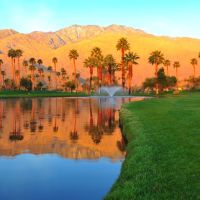 Palm Springs Panorama. Looking at the Mountain., Палм-Спрингс