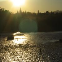 Sacramento River from Sundial Bridge, Redding, Реддинг