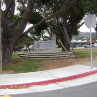 Hillsdale High School corner sign, San Mateo, Сан-Матео