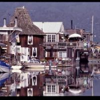 Sausalito floating houses, Сусалито