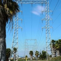 Power Lines, Pylons, & Palm Trees, Chula Vista, California, Чула-Виста