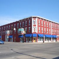 colorful historic building, downtown, Junction City, KS, Джанкшин-Сити