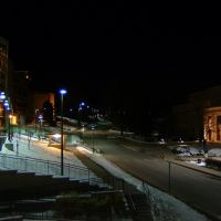 Kansas Union & Spencer Museum at night, Лоуренс