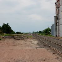 Nebraska Kansas Colorado Railway Tracks looking West at Alma, NE, Нортон