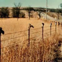 "Boot fence" -  near Manhattan, Kansas, mar 4, 1995, Огден