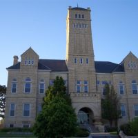 Geary County Courthouse, limestone, Junction City, KS, Палмер