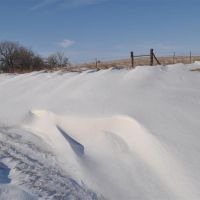 fun snow drift, Cloud County, KS, Палмер