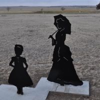girl and lady silhouettes, Fort Hays, Hays, KS, Хэйс