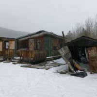 Old Mining Camp in Snow, Айдахо-Спрингс