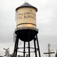 Olde Town Arvada, Colorado water tower, Арвада