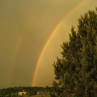 double rainbow evening, Арвада