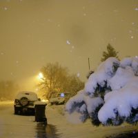 Late night snowfall. November 14, 2009., Аурора