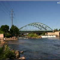 South Platte River and Speer Boulevard Bridge, Денвер