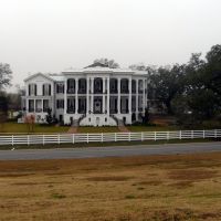 Nottoway Plantation House seen from the Mississippi River levee, Карвилл