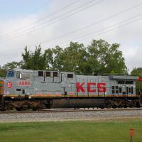 Kansas City Southern Railway Locomotive No. 4594 at Leesville, LA, Лисвилл