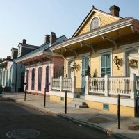 Colorful Houses in the French Quarter, Новый Орлеан